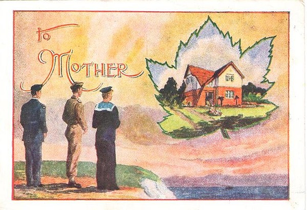 Laba card to mother, front
