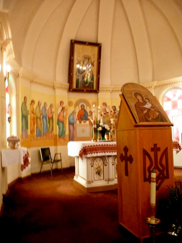 Interior St Mary’s Ukrainian Catholic Church, Grimsby